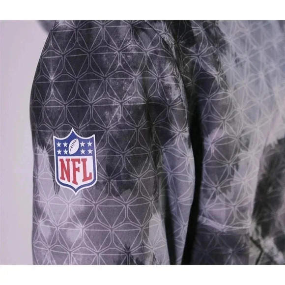 Reebok On-Field Gray Chicago Bears Full Zip Front Hooded Jacket M - Picture 7 of 13